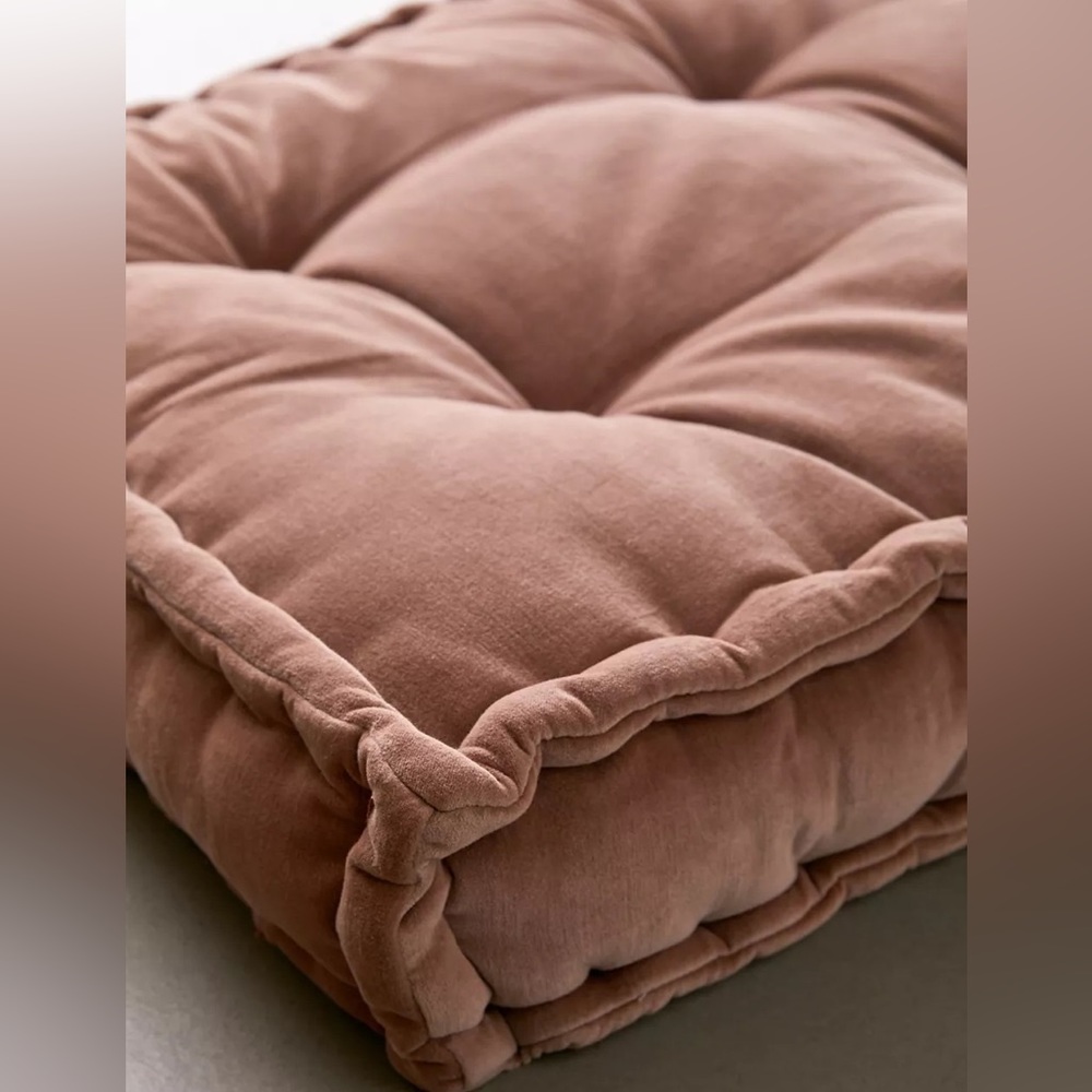 Urban Outfitters Rohini Velvet Daybed Cushion - Mauve - NEW